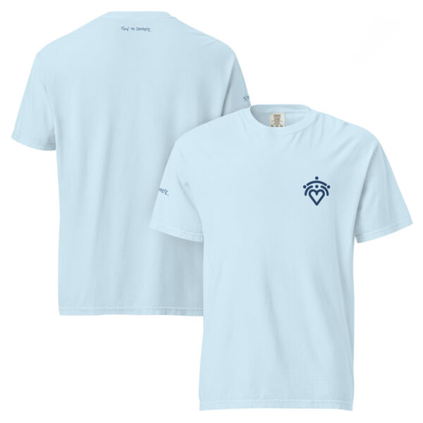 Unisex comfort colors garment-dyed heavyweight t-shirt with TTC written logo on right sleeve and heart logo on the chest. - Image 8