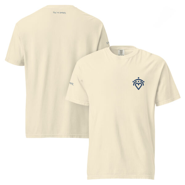 Unisex comfort colors garment-dyed heavyweight t-shirt with TTC written logo on right sleeve and heart logo on the chest. - Image 9