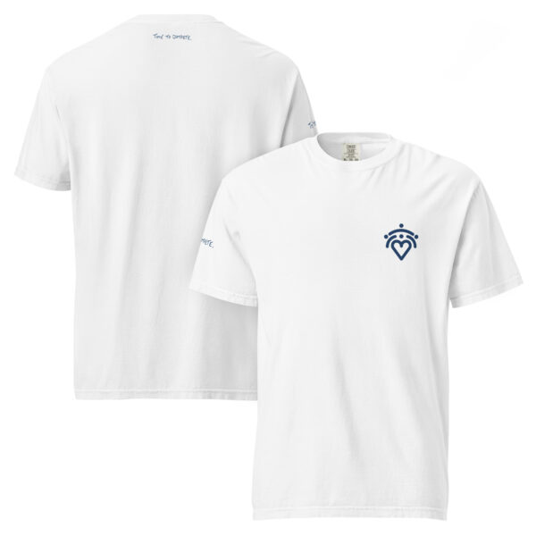 Unisex comfort colors garment-dyed heavyweight t-shirt with TTC written logo on right sleeve and heart logo on the chest. - Image 10