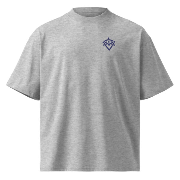 Unisex organic oversized high neck t-shirt - Image 2