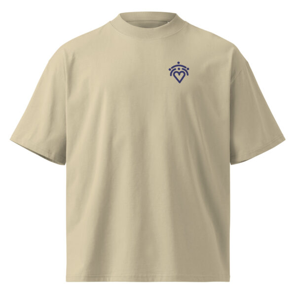 Unisex organic oversized high neck t-shirt - Image 5