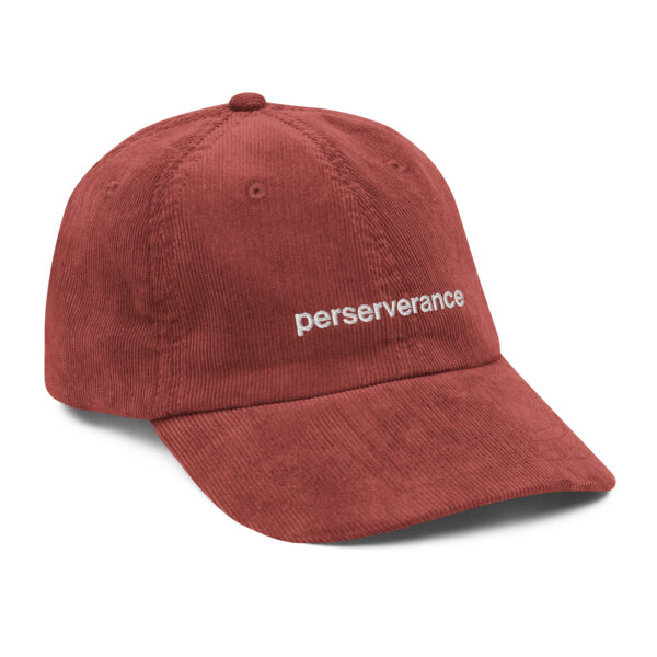 "Perseverance" Vintage corduroy cap - Image 9
