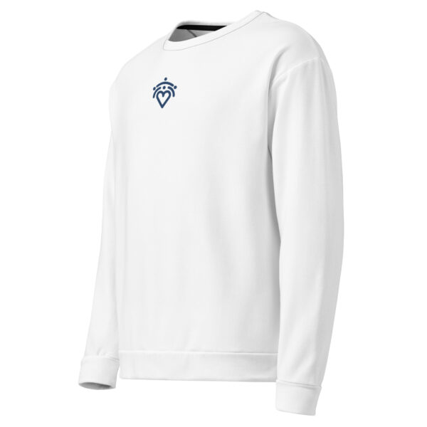 Unisex Sweatshirt with heart logo on front and unity pillars on the back - Image 3