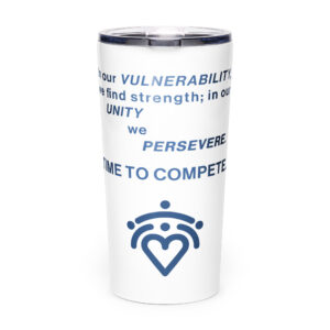 Tapered stainless steel tumbler