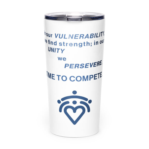 Tapered stainless steel tumbler