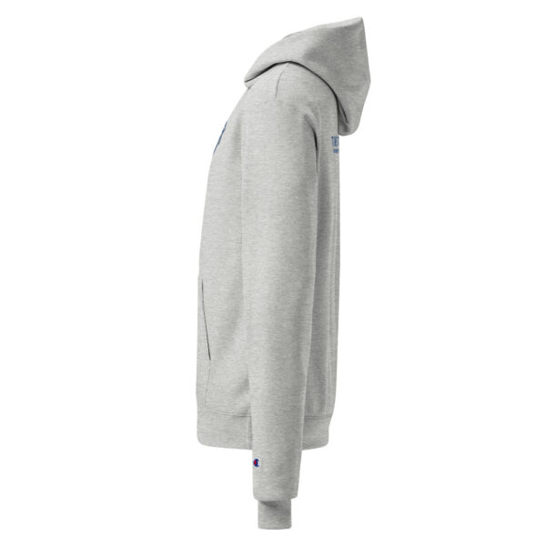 Unisex Champion hoodie - heart on front, pillars on back - Image 7