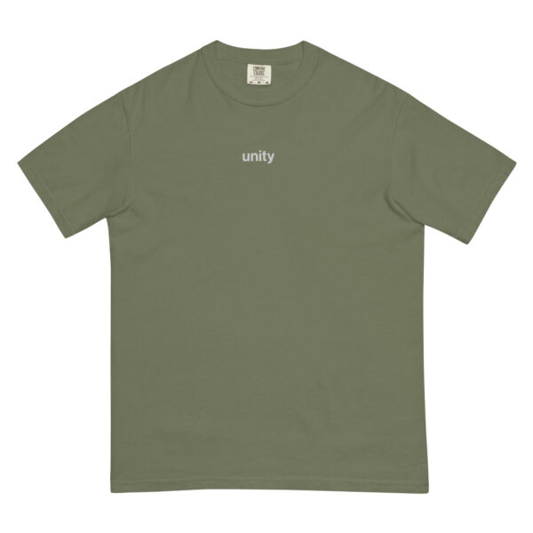"Unity" Unisex garment-dyed heavyweight t-shirt - Image 3