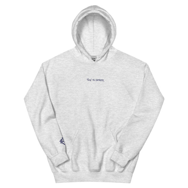Embroidered Unisex Hoodie with blue stitching (new colors) - SIZES RUN SMALL - Image 9