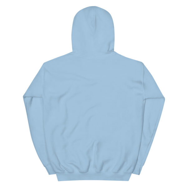 Embroidered Unisex Hoodie with blue stitching (new colors) - SIZES RUN SMALL - Image 5