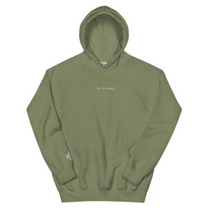 Embroidered Unisex Hoodie with white stitching (new colors) - SIZES RUN SMALL