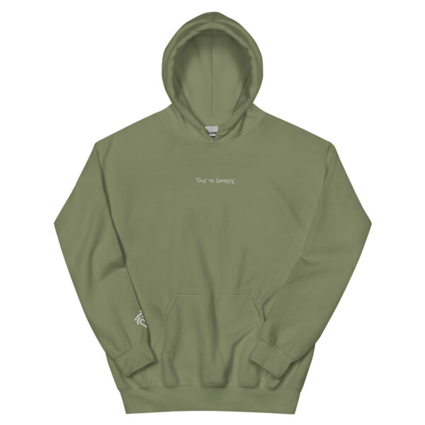 Embroidered Unisex Hoodie with white stitching (new colors) - SIZES RUN SMALL