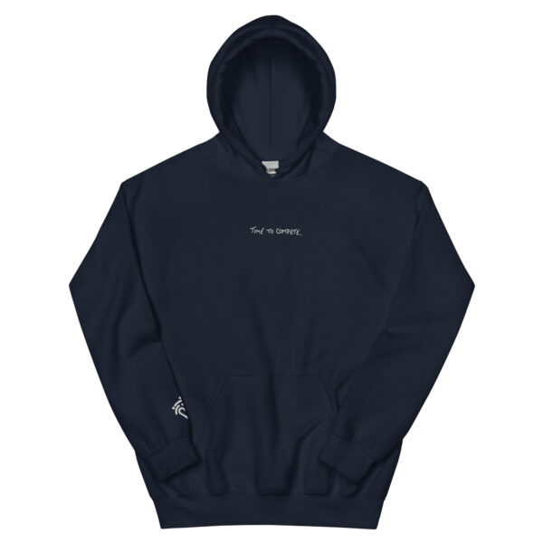 Embroidered Unisex Hoodie with white stitching (new colors) - SIZES RUN SMALL - Image 4
