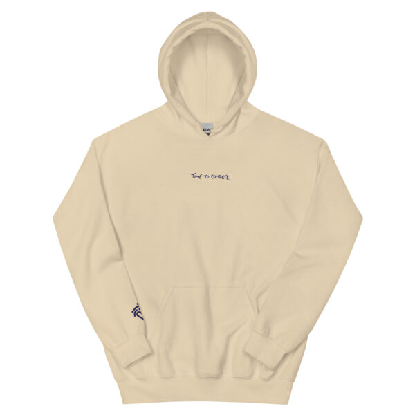 Embroidered Unisex Hoodie with blue stitching (new colors) - SIZES RUN SMALL