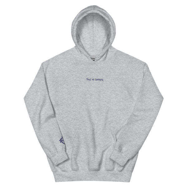 Embroidered Unisex Hoodie with blue stitching (new colors) - SIZES RUN SMALL - Image 2