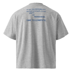 Unisex organic oversized high neck t-shirt with new TTC phrase on back