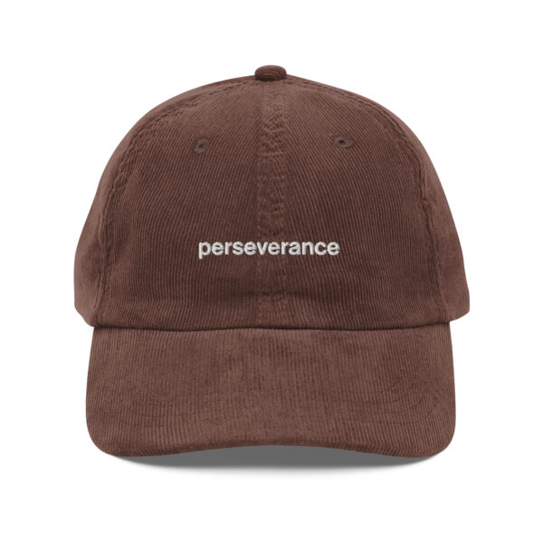 "Perseverance" Vintage corduroy cap - Image 10
