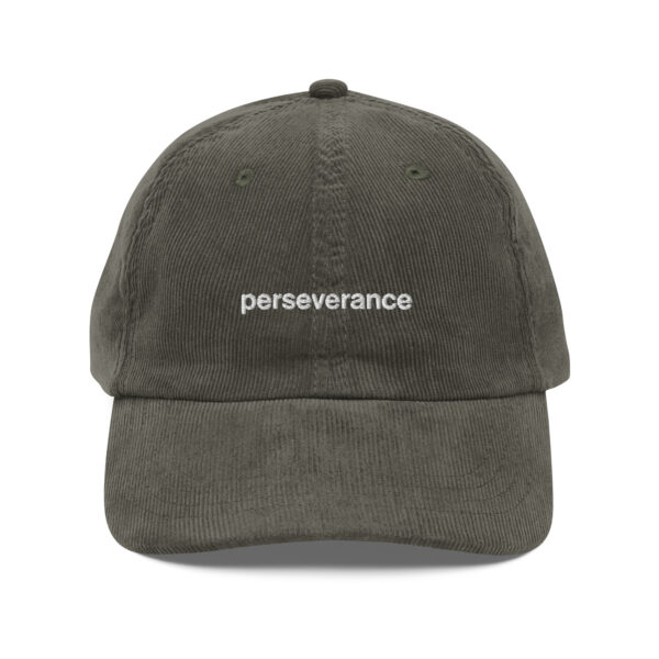 "Perseverance" Vintage corduroy cap - Image 14