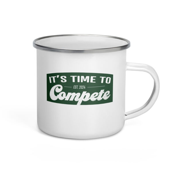 Enamel Time to Compete Mug