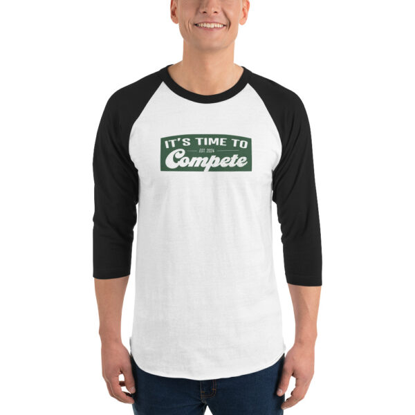 3/4 sleeve raglan shirt - Time to Compete Limited Edition - Image 2