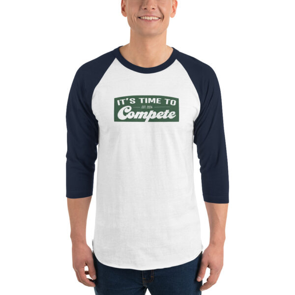 3/4 sleeve raglan shirt - Time to Compete Limited Edition - Image 3