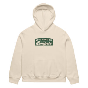 Oversized heavyweight hoodie - Time to Compete Limited Edition