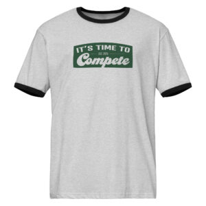 Unisex ringer t-shirt - Time to Compete Limited Edition