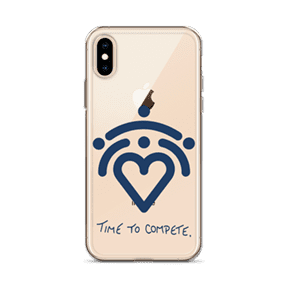 TTC Clear Case for iPhone w/blue logo
