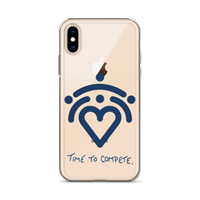 TTC Clear Case for iPhone w/blue logo