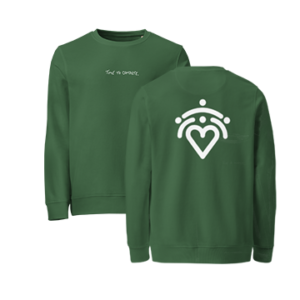 TTC Unisex sweatshirt (heart logo on back)