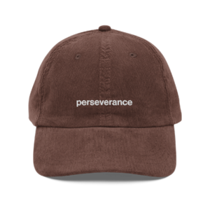 "Perseverance" Vintage corduroy cap